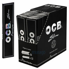 OCB Premium 50x32 Blatt King Size Slim Schwarz Papers Blättchen Zigarettenpapier