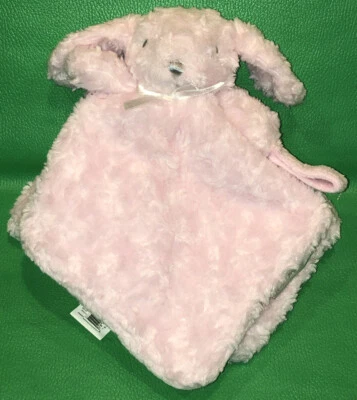 Blankets&Beyond Bunny Rabbit Seguridad Lovey Rosa Chupete Lazo Remolino Roseta Foto 1 de 4