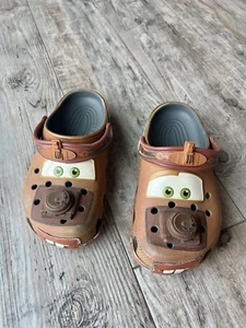 Crocs Cars Mater Classic Clog Shoes - Junior 3 - Picture 1 of 6