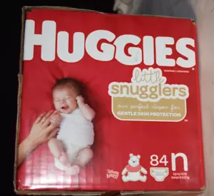 Huggies Little Snugglers Einweg Baby Windeln Größe N 84 Disney Baby - Bild 1 von 6