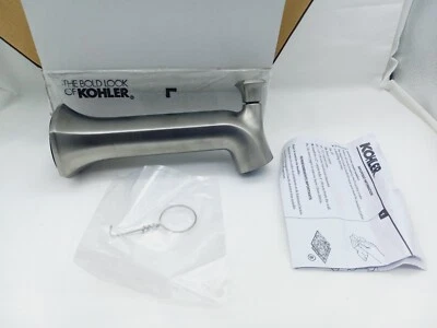 Caño de baño Kohler 27023-BN montaje en pared 8", caño de bañera desviador con ajuste antideslizante Foto 1 de 4