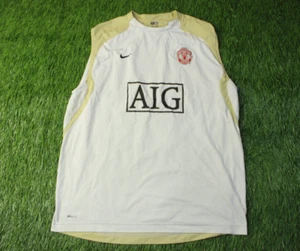 MANCHESTER UNITED 2007/2008 FOOTBALL VEST SHIRT JERSEY TRAINING NIKE SIZE XXL - Picture 1 of 15