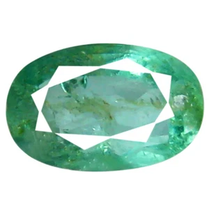 Piedra preciosa esmeralda elegante corte ovalado (6 x 4 mm) verde (sin calefacción) de 0,52 quilates - Imagen 1 de 1