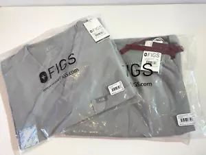 FIGS SET ZAMORA Jogger Gray/Cement Scrub Pants Sz 3XLR Top CATRINA 1 pocket 3XL - Picture 1 of 12