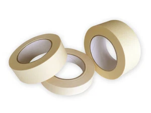 Cinta de cubierta universal blanca 38 mm x 50 m cinta de crepé 100 grados cinta adhesiva 0,03 €/m - Imagen 1 de 1