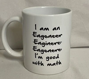 I’m An Engineer Im Good At Math Mug, 11 oz Ceramic Mug, Funny - Picture 1 of 1