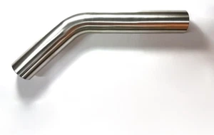 3" Stainless 45° Mandrel Bend - 1.5D/4.5" CLR Loose Radius - 16GA/.065" - SS3... - Picture 1 of 12