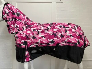 AXIOM 1800D BALLISTIC W/P CAMOPINK/BLK 220g HORSE COMBO RUG - 6' 3 CLEARANCE !!! - Picture 1 of 6