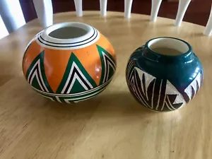 Collective Navajo Artist Signed by Don Lee Handmade Southwestern Navajo Pottery - Picture 1 of 13