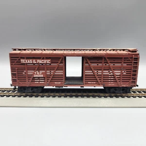 Athearn HO Scale RTR 40' Stock Car Texas & Pacific Model Train - Picture 1 of 7