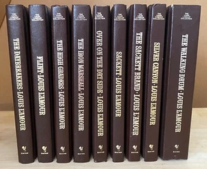Louis L'Amour Kunstleder Hardcover Lot 9 Walking Drum, Sackett, Flint 1980er - Bild 1 von 10