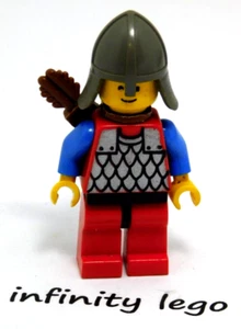 LEGO Vintage 1992 Castel Minifigura Caballero Negro con Flecha Marrón Carcaj 6086 - Imagen 1 de 1