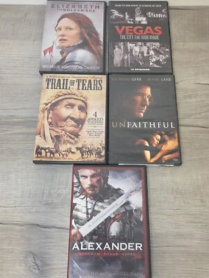 Lot/5 Mixed Genre DVDs Biography Dram History Adventure History Crime - image 1 of 4