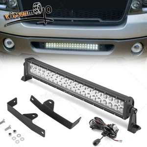 For Ford F150 Pockup 06-08 22''120W LED Light Bar Lower Hidden Bumper Grille Kit - Picture 1 of 6