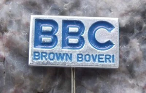 Vintage BBC Brown Boveri Swiss Engineering Maschinenfabrik Oerlikon Pin Badge - Picture 1 of 8