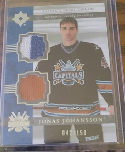 06-07 Ultimate Collection-Ultimate Debut Jerseys Jonas Johansson #DJ-JJ /150 RC - Picture 1 of 2