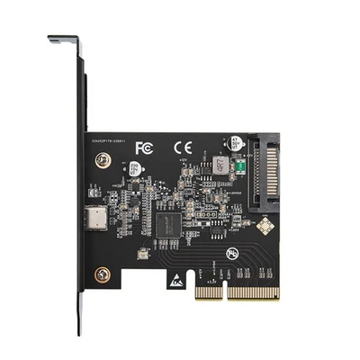 USB-C 3.2 Gen 2x2 PCI-E Gen 3 X4 Type-C Expansion Card 20Gbps ASMedia6328 - Image 1 of 4
