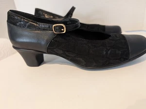 SAS Isabel Black  Shoe Mary Jane Heel Black 8. 5 M   - Picture 1 of 18