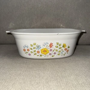 Corning Ware Spring Meadow 2 1/2 quarto piatto casseruola ovale - Foto 1 di 10