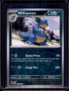 Nidoqueen SV: Scarlet & Violet 151 Pokémon 031/165 Reverse Holo NM+ - Picture 1 of 2