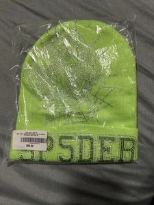 Sp5der Worldwide x Young Thug Spider Slime Green Web Beanie One Size Official OS - Picture 1 of 2