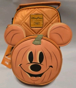 NEW Disney Parks 2025 Halloween Mickey Mouse Pumpkin Lug Crossbody Mini Bag NWT - Picture 1 of 2