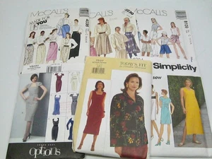 6 Misses Sewing Patterns Size 10 12 14 Easy Dress Jacket Skirt Skort Uncut - Picture 1 of 11