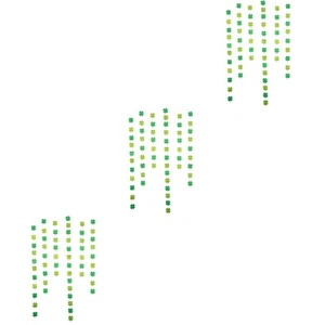 3 PCS Four-Leaf Clover Latte Art St. Patrick 's Day Banner Decor Garland - Picture 1 of 12