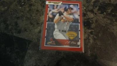 2001 DONRUSS BASEBALL'S BEST #  32  J.D. DREW BASEBALL CARD - Image 1 of 2