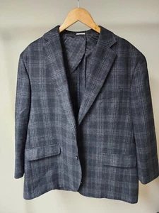 Joseph Abboud Heritage weiche Wolle moderne Passform Blazer kariert 46 Gebetswolle - Bild 1 von 10
