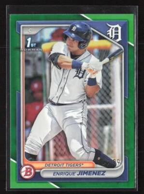 2024 Bowman #BP-31 Enrique Jimenez Green Paper 1st /99 - Image 1 of 2
