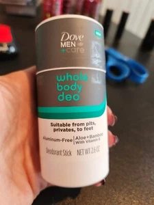 Dove Men + Care Whole Body Deodorant Stick 2.6 Oz Aluminum Free Aloe + Bamboo - Picture 1 of 4