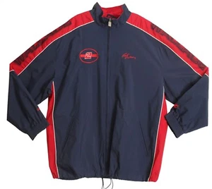 NASCAR #2 Rusty Wallace Men Windbreaker Jacket Navy Blue/ Red - Picture 1 of 2