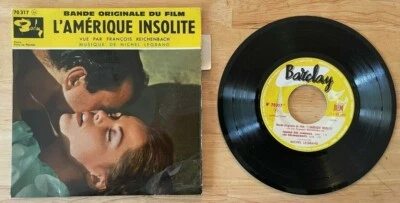 RARE FRENCH EP SOUNDTRACK L'AMERIQUE INSOLITE MICHEL LEGRAND - Image 1 of 2