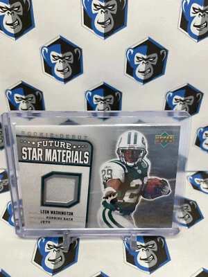 Leon Washington 2006 Upper Deck Rookie Debut #FSM-LW Future Star Materials Relic - Image 1 of 2