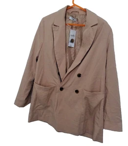size 12 dusty pink WALLIS single button closure line blazer 2 pockets new tags - Picture 1 of 11