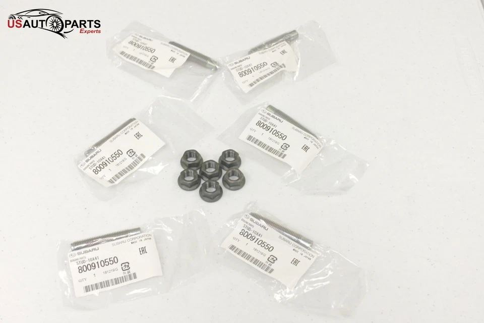 正品斯巴鲁排气歧管螺柱和螺母套件 WRX STI Legacy Impreza Forester + — 第 1/4 张图片