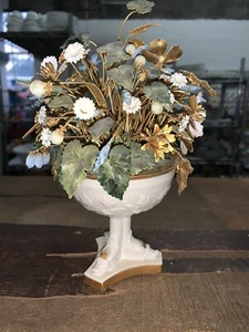 vintage metal flowers made in Italy signed - Picture 1 of 8