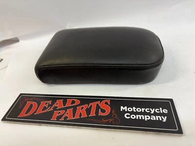 Asiento de pasajero de cuero Harley silla de montar pillón almohadilla Chopper Bobber café Foto 1 de 4