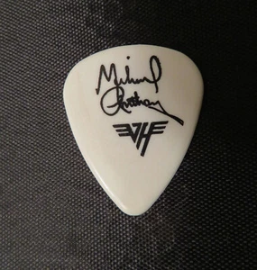 Púa de guitarra de colección firmada de Van Halen Michael Anthony década de 1980 - Imagen 1 de 4