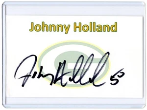JOHNNY HOLLAND NFL Packers Autogramm signed 3x5 Karteikarte - Bild 1 von 1