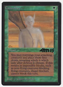 Signed Camouflage LP Beta (Limited Edition) Artist Jesper Myrfors 1993 MTG Magic - Picture 1 of 2