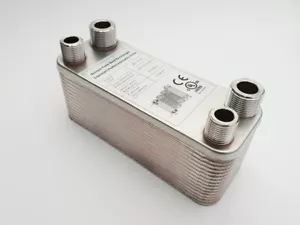 B3-12-30 Edelstahl Plattenwärmetauscher Wärmetauscher Solar Heizung | 65KW pöl - Bild 1 von 7