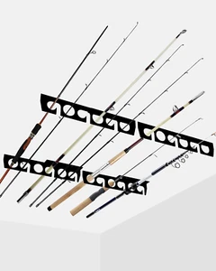 Pvc,Rubber,Steel Fishing Rod Racks Wall or Ceiling Fishing Rod/Pole Rack Holder - Picture 1 of 12