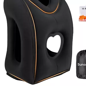 Multi-Functional Portable Neck Pillow for Airplanes & Cars - Easy Inflate Design - Picture 1 of 10
