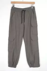 ME+EM pantaloni da donna conici cargo pied de poule joggers tasche con coulisse UK 6 - Foto 1 di 7