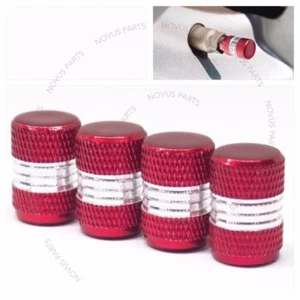 For Nissan Maxima Sentra Pathfinder Red Valve Stem Cover Anti-slip 4pcs Wheel - Picture 1 of 4