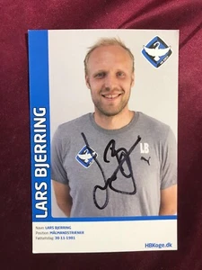 Autograph LARS BJERRING-Hoge BK-Denmark-Malmandstraener-signed-official card-AK - Picture 1 of 2