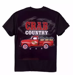 Crab Country USA Vintage Truck kurzärmliges T-Shirt NEU schneller kostenloser Versand - Bild 1 von 7
