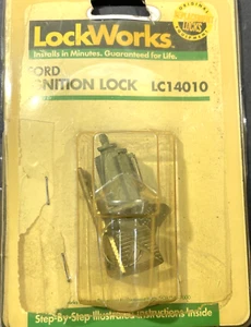 LC14010 Ignition Lock Cylinder, 2 Keys, Instructions, Lockworks, 1960-77 Ford - Picture 1 of 7
